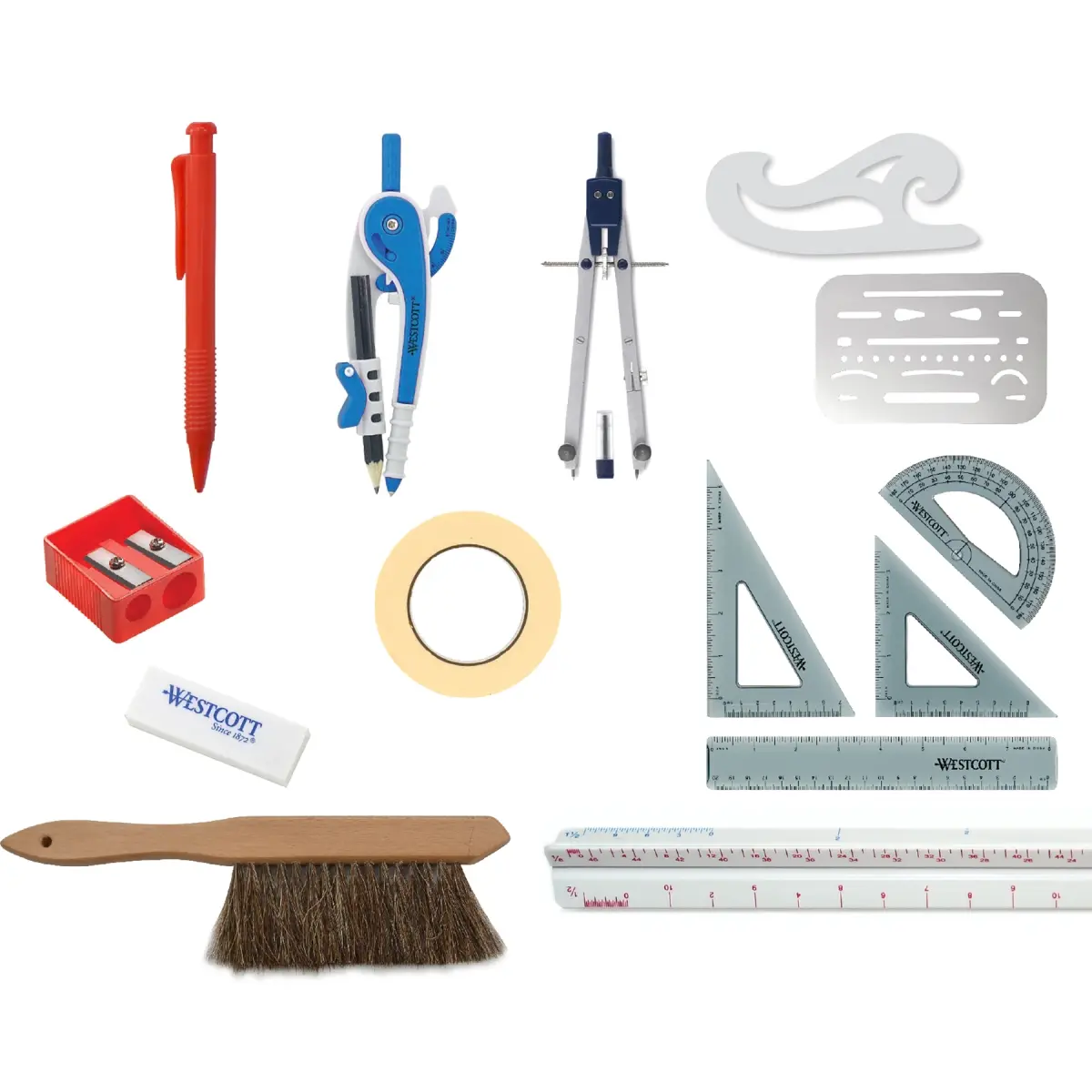 Acme United ACM16367 Student Architectural Set - 15 Piece