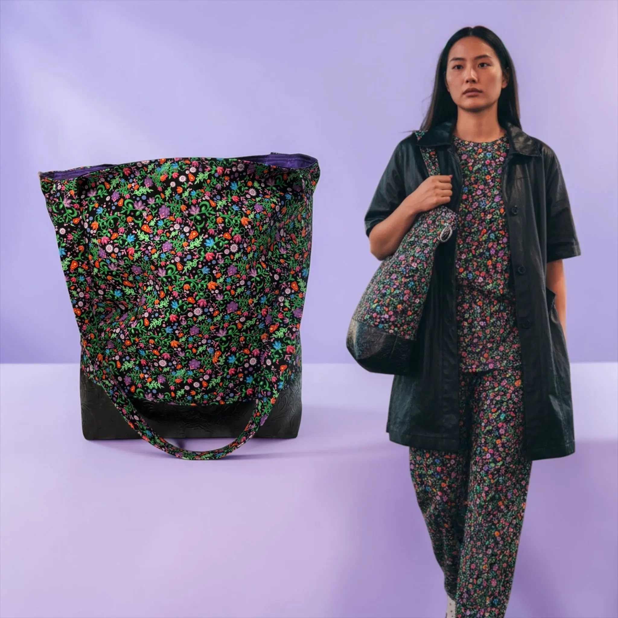 LAVENDER BLOOM- Grab n' Go Tote Bag
