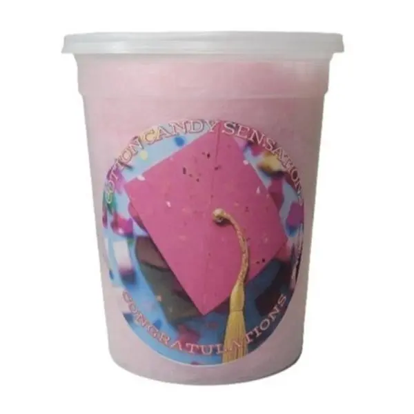 Congratulations Gourmet Cotton Candy - Cotton Candy Sensations 200+ Flavors - Fun Treats - Graduation Party Favors 2