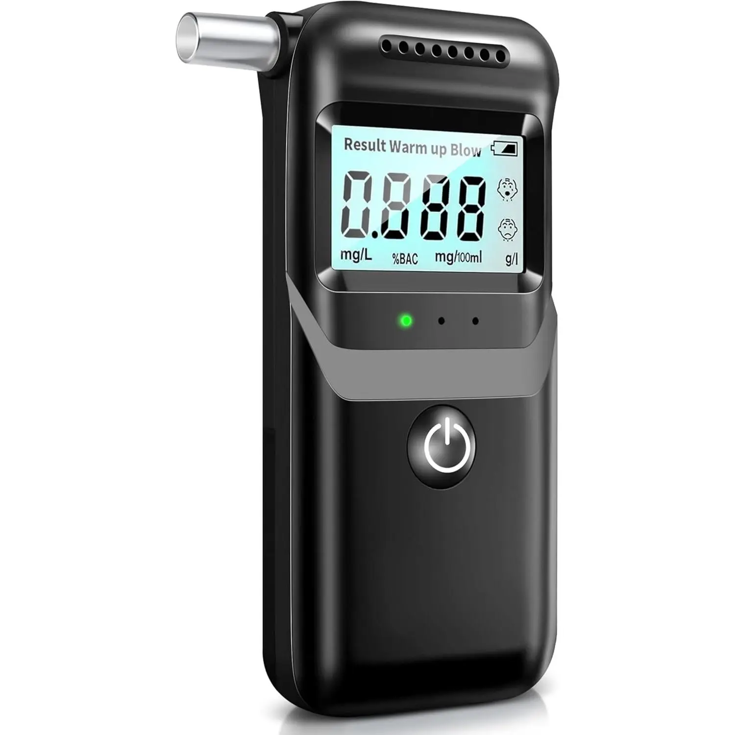 Breathalyzer, 2026 Upgraded Breathalyzers for Alcohol with LCD Digital Display, Personal Portable Alcohol Breathalyzer Tester for Home and Party Use, 5 Mouthpieces