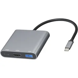 B Hub HDMI Type C Adapter, B C to HDMI Multiport Adapter, with 100W PD in Charging Port+B3.0 5Gbps Port B-C Multiport Dongle, Compatible for Ipad/MacBook Pro/Air/Switch and More