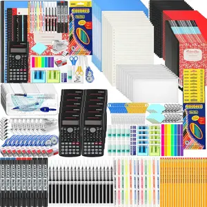 10 Sets High School Supplies Kit  to School Supplies College Bundle Essential Stuff Bulk Stapler Notebook Calculator Backpack Bag Set for Senior Student Teen Classroom