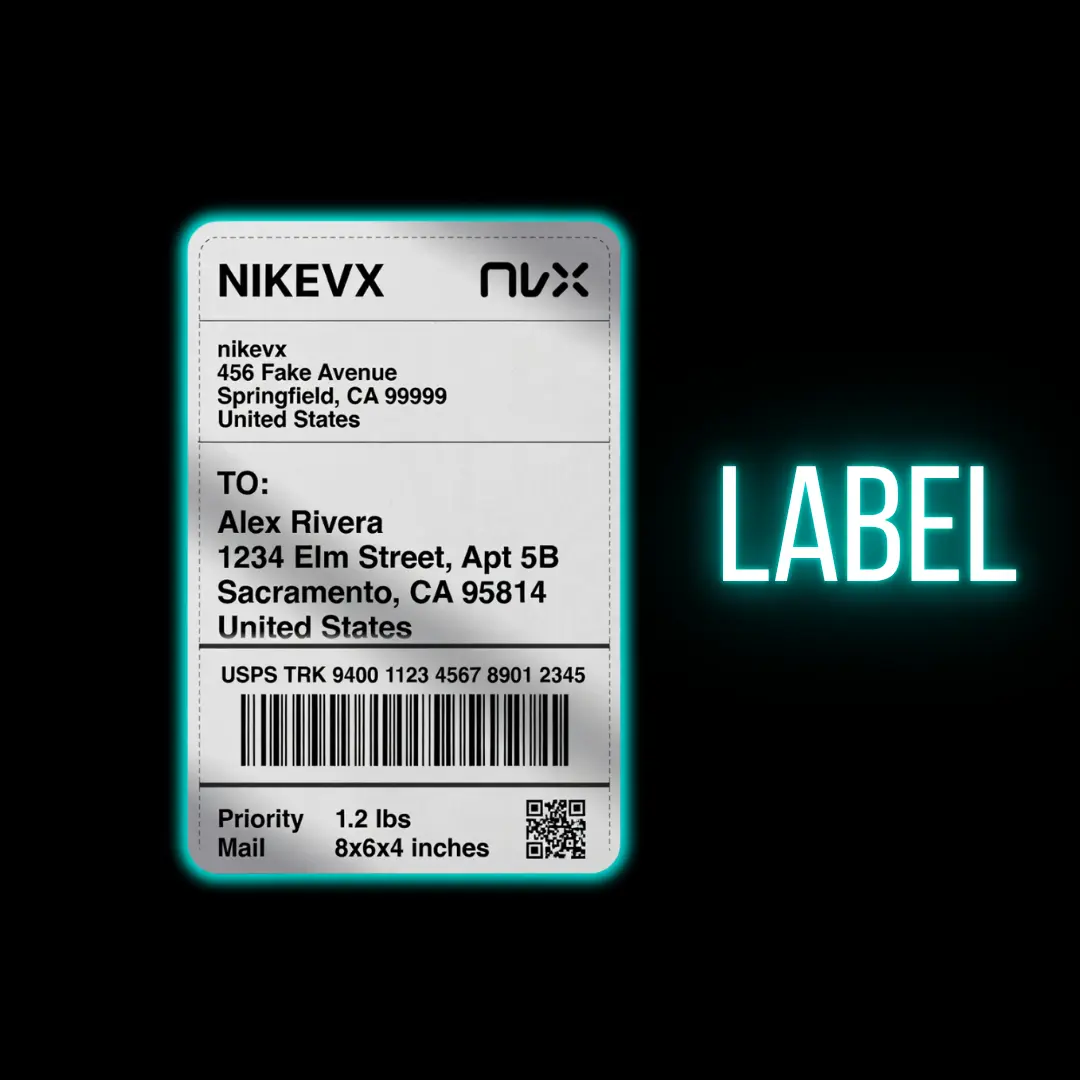 Shipping Label - LIVE