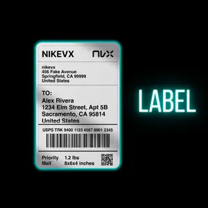 Shipping Label - LIVE