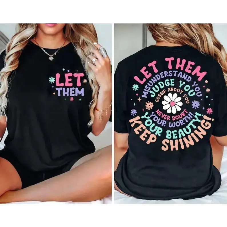 Floral Motif and Motivation Combined – Your New Inspirational T-Shirt Y2K Streetwear Graphic Tee