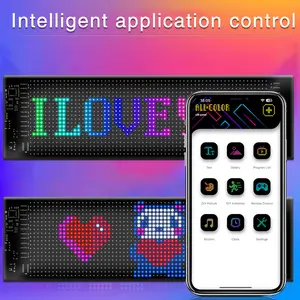 COOL LED SCREEN for Car, Programmable Flexible LED Matrix Panel Bluetooth App Control LED Sign