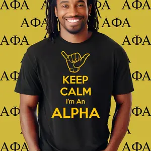 Alpha Phi Alpha T-shirt. Alpha 1906 Fraternity Apparel. Ice Cold Brothas, The Oldest & The Coldest, Men of Distinction.