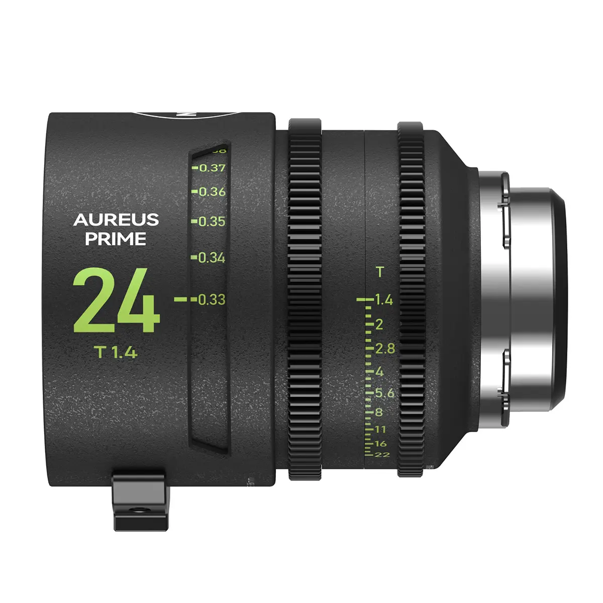 NiSi Aureus Prime 24mm T1.4 Compact Durable Cinema Camera Lens, PL Mount, Rear Lens Compatibility Ready