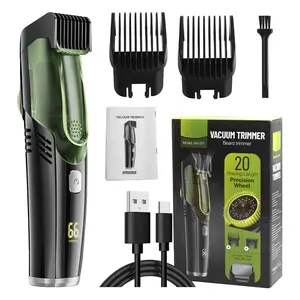 Ditch the Grooming Mess with the Ultimate Vacuum Beard Trimmer – A Waterproof, Rechargeable Trimmer That Captures Hair as You Cut, Leaving Your Sink Spotless