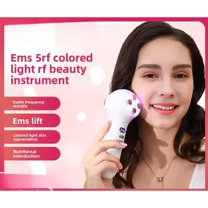 RF Facial Beauty Device – Home Use Anti-Aging Skin Tightening Machine with EMS, Ionic Vibration & Massage Function