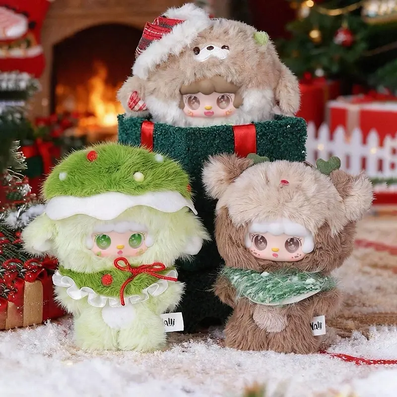 MINISO YOOKi Christmas Surprise Plush Blind Box - Cute Holiday Collectible Toy with Exquisite Detailing, Soft Fluffy, Unboxing Fun for Kids, Ideal Gift for Festivities, Decor for Home-Office & Decorating My Room, Single Box