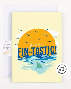 Endless Baby Shark Card With Glitter