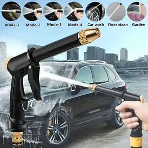 1pc Portable High Pressure Water Hose Nozzle Spray, Adjustable Garden Hose Nozzle Spray Car Washing And Pet Cleaning Tools