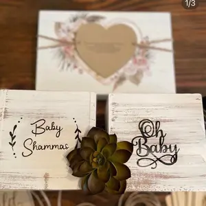 Wooden engraved cubes