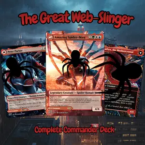 The Great Web Slinger Anime MTG Deck – 100 Card EDH Proxy Set | Custom Cards + Tokens | Perfect Gift - Proxy EDH