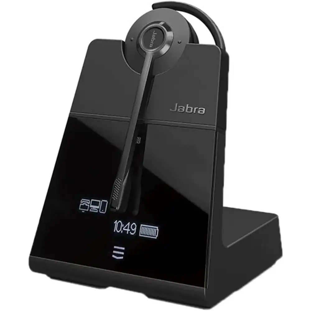 Jabra Engage 75 SE Convertible On-Ear Cordless Headset with Noise Cancelling, Directional Mic, DECT-Bluetooth Wireless Audio Accessory for Phones & Electronics (Mono Style)