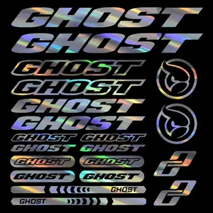 1SET Cycling Brand Logo GHOST Multi-style & Multi-color Car Sticker, Car Decorative Sticker for Bicycle, Car, Highlight Cycling Brand Style, Inject Cycling Brand & Trendy Design DNA into Vehicle/Gear, Trendy Decoration, Car Decals, Decal for cars
