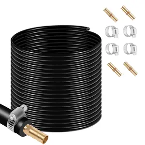 Self Sinking Aeration Hose 3/8" x 656', Includes 4 Hose Clamps & Menders, Perfect for Pond Aeration Systems, Self Sinking Air Hose with Diffuser for Easy Installation in Water Gardens
