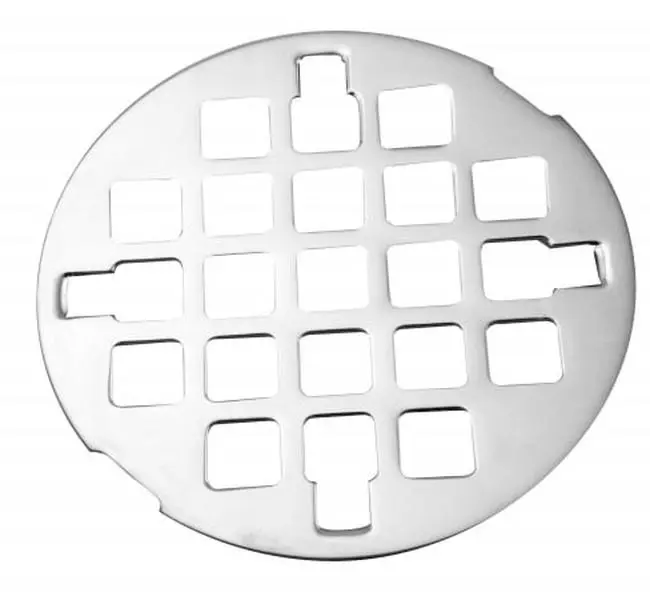Westbrass D318-01 Casper Style Snap-in Round Drain Cover, PVD Polished Brass Metal Plate, Snap-in Fit Drain Bathroom Fixture Accessory for Home Improvement, Drain Bathroom Fixture Accessories