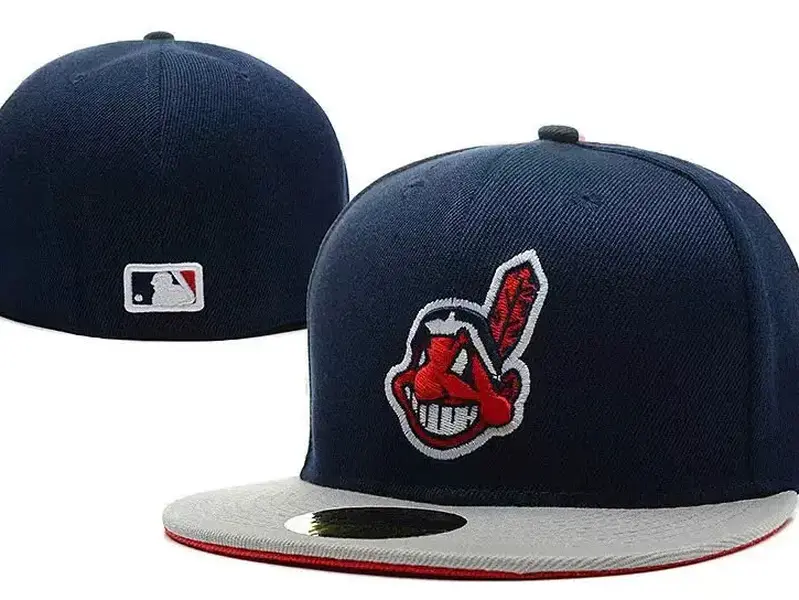 New Cleveland Indians Embroidery Baseball Era Hat 59FIFTY Flat edge Hat 4