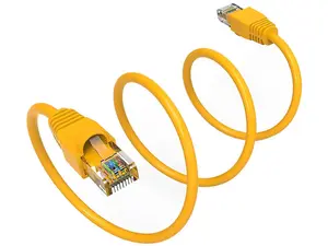 Nippon Labs 2Ft Cat6A UTP Ethernet Network Booted Cable, 24AWG 2 Feet Gigabit LAN Network Cable RJ45 High Speed Patch Cable, Yellow, 60CAT6A-2YW