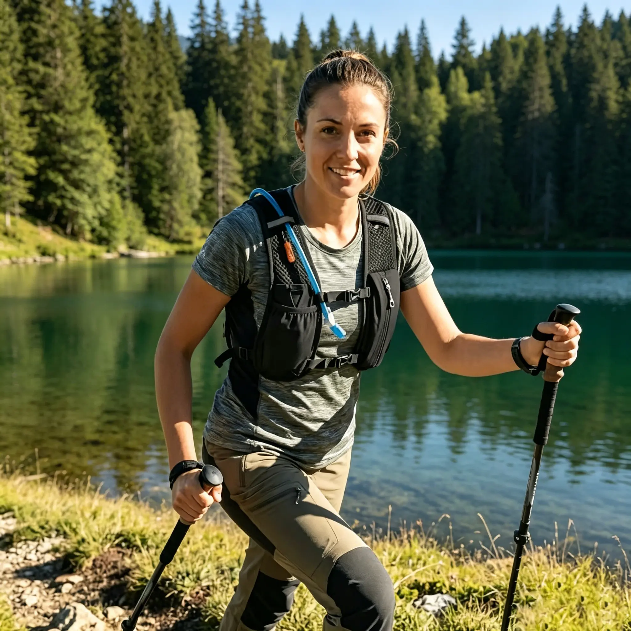 2026 New Ultralight Hydration Pack - Marathon Race Vest, Water Bottle-Integrated Sports Shoulder Backpack for Running Activities