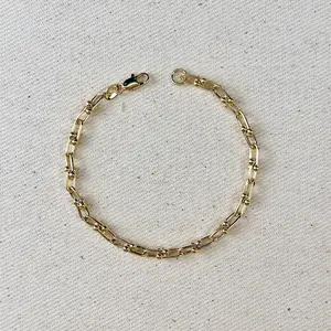 18k Gold Filled Link Chain Bracelet