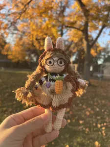 Handmade Crochet Doll – Cute Little Girl Plush doll, Unique Gift for Her