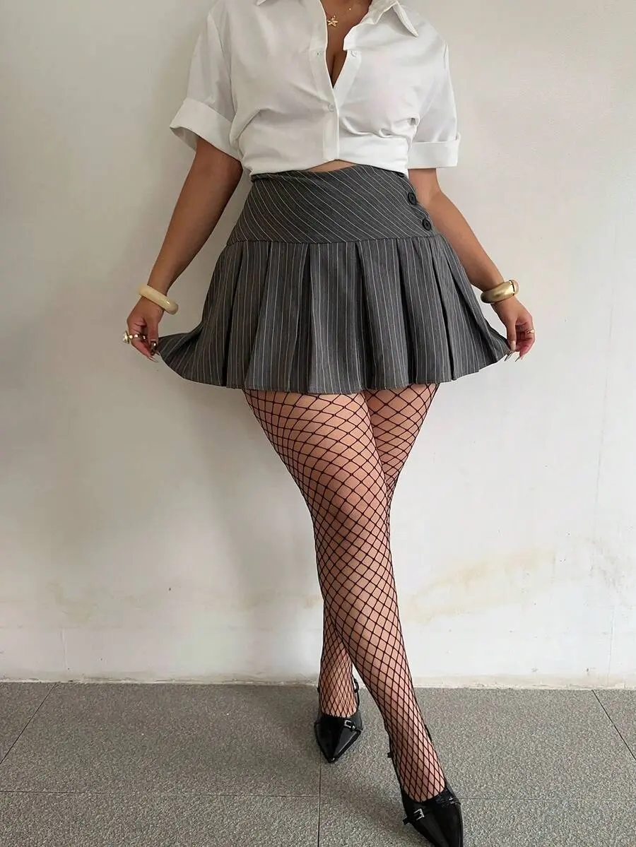 [FREE SHIP] Plus Size Women's Fashionable Sexy Hollow Out Fishnet Leggings