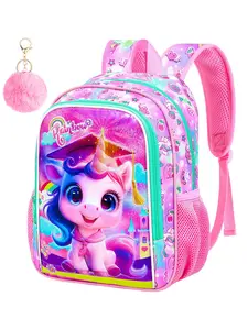Toddler Backpack for Girls, 13" Cute unicorn Preschool Bookbag, Cute Rainbow Bag