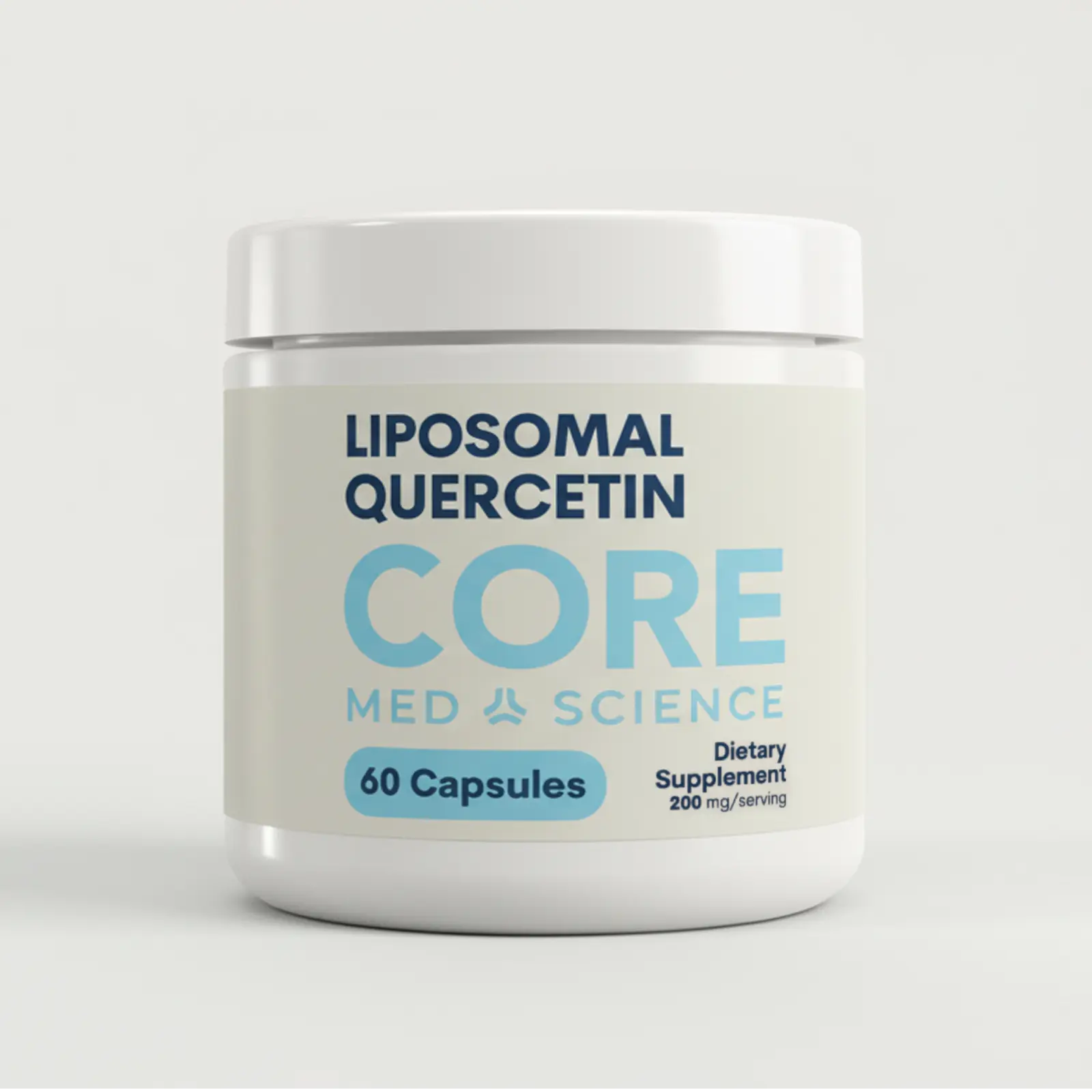 CORE MED SCIENCE Liposomal Quercetin Antioxidant Supplement - 200mg Capsules (60 Count, 30 Servings)
