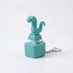 annoyingly  fun  toy Realistic Croaking Lizard Button Keychain with Rechargeable Color-Changing LED Light Fun Toy for Kids & Adults Stress Relief Fidget Clicker