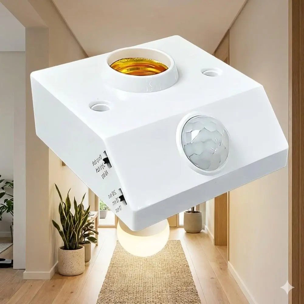 Smart Motion Sensor Light Bulb E27 Auto On/Off Energy Saving Indoor Outdoor Use Corridor Stairs Yard Night Light Wireless Easy Installation Durable High Sensitivity