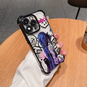 Jinx's Phone Case for The Fashion Game Is for iPhone Models 17, 16, 15, 14, 13, 12, 11, Pro, Max, Air. It Features a Transparent, Soft Back Cover Designed to Prevent Falls, Phone Case