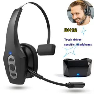 Bluetooth Headset, Wireless  with Mic,Trucker Bluetooth Headset with Dual Noise Cancelling Microphone & Mute Button, 55Hrs Working Time PC Headset for Cell Phones, Computer, Truck Driver Audio Headphone#TikTokShopBlackFriday