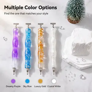 Rainbow arc pen body resin rhinestone pen; popular handmade DIY accessory; diamond painting accessories tools