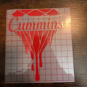 Cummins diamond sticker