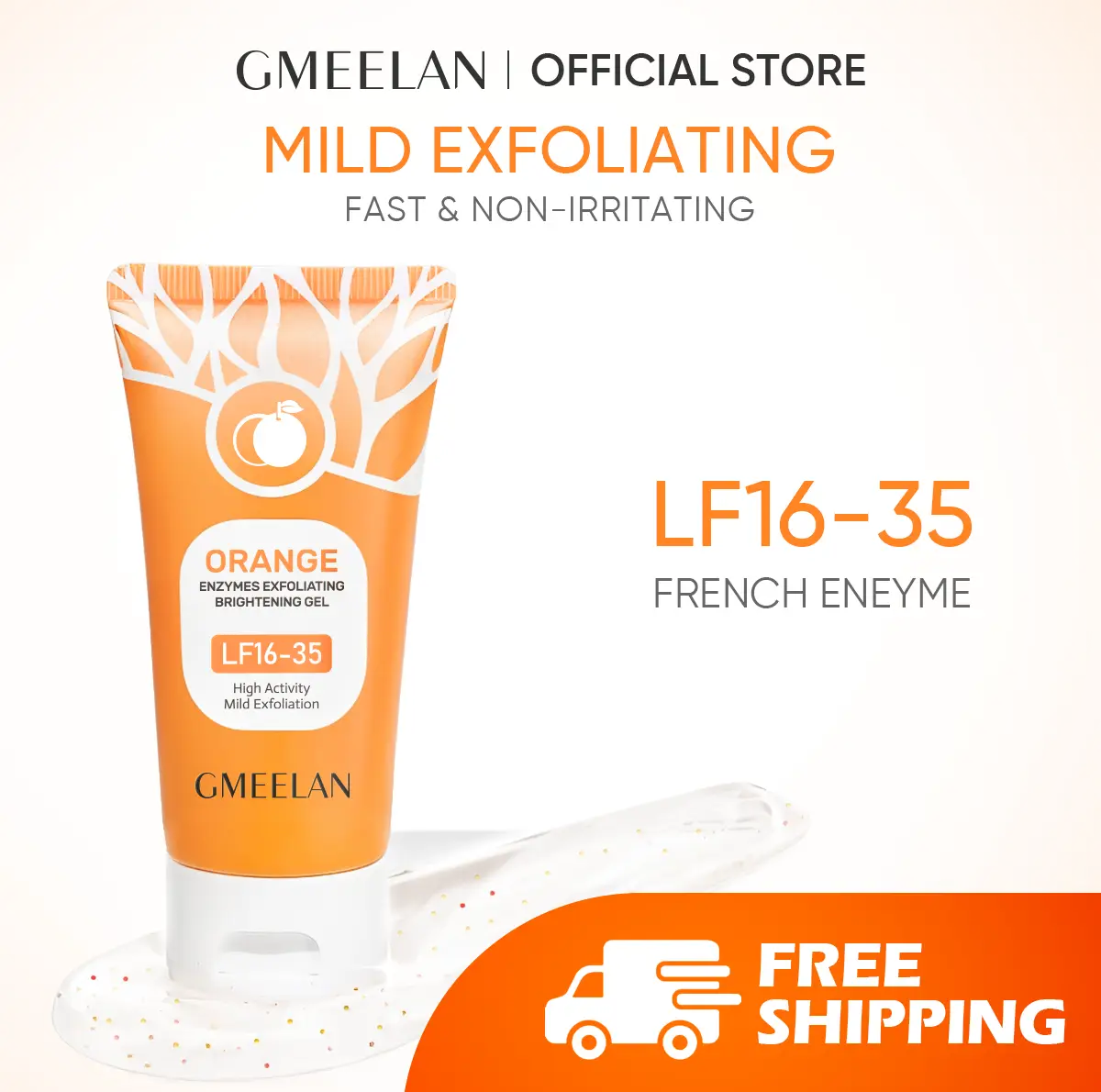 GMEELAN Hot Free Shipping Orange Enzymes Exfoliating Gel 50G Skin Care Product