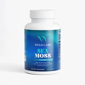 Welo Labs Sea Moss Capsules - Immune Boosting, Skin Healing, Digestive Aid with Organic Bladderwrack & Burdock Root - 60 Capsules