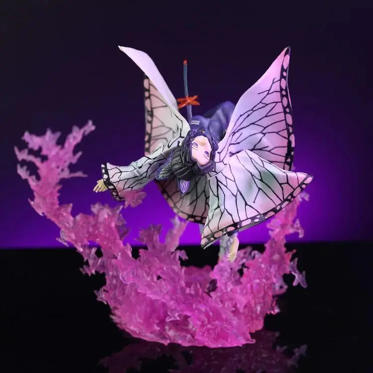20cm Demon Slayer Kochou Shinobu Anime & Manga PVC Action Figure, Unisex Collectibles, Desk Decor, Party Gift Toy Model, Home Supplies