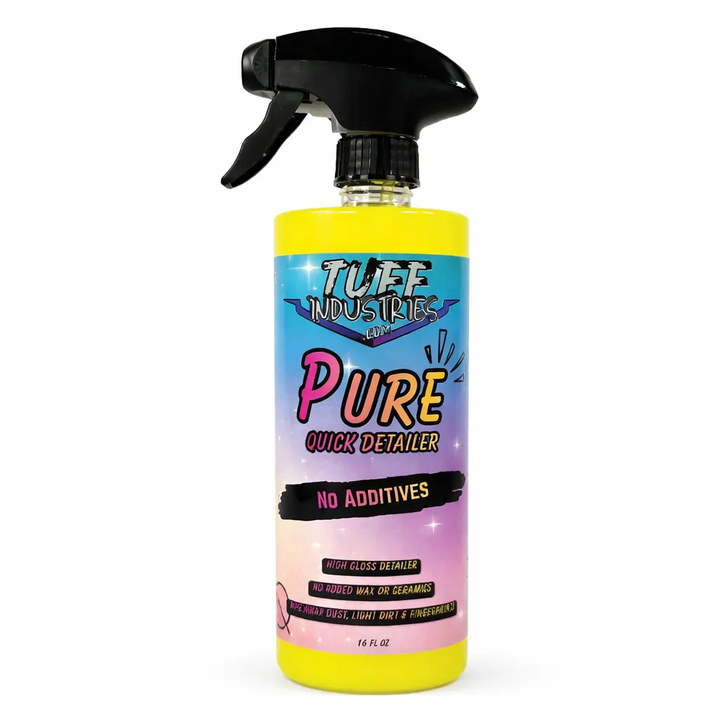 Tuff Industries Pure Quick Detailer (wax & ceramic free) Showroom Shine No Additives