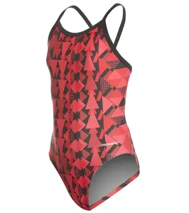 Sporti Polyester Off The Block Thin Strap One Piece Swimsuit Youth (22-28)
