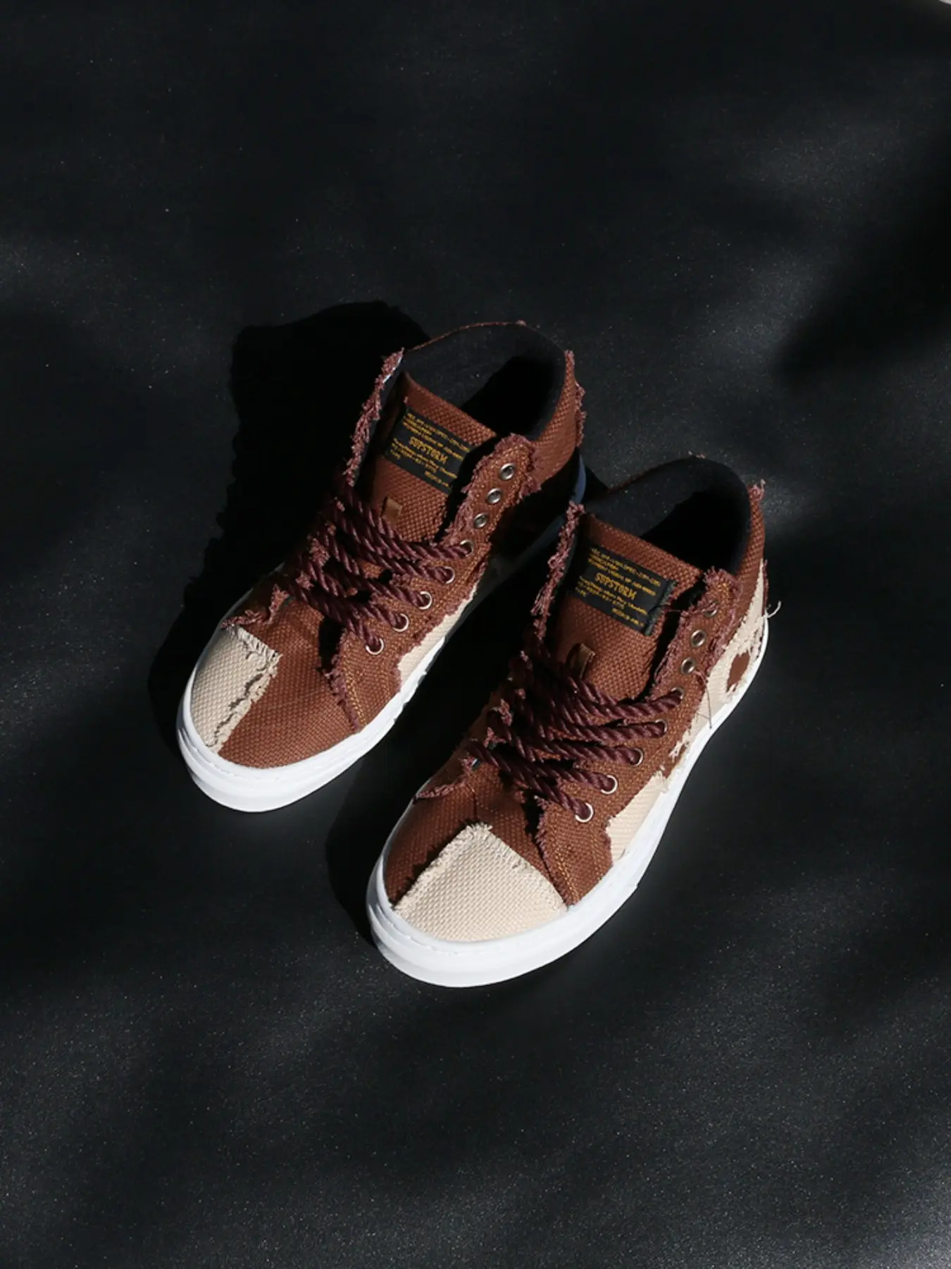 High-Top Skateboard Shoes for Men, Unisex Canvas Trainer Sneakers, Casual Trainers, Streetwear Shoes, Sports Shoes, Classic Anti-Slip Wear-Resistant, Casual Mid Top Shoes, All Seasons