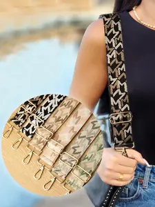 Adjustable Detachable Wide Shoulder Strap, Patterned Jacquard Belt, Ideal for Bag Making, Camera Modification, Travel Accessories, Crossbody Strap, Removable Strap