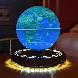 MAGECMOON magnetic levitation globe learning floating globe led lights bedroom technology e-sports desktop 3D ornaments dimmable self-rotating night light elementary school junior high school boys and girls  Mother's Day holiday gifts
