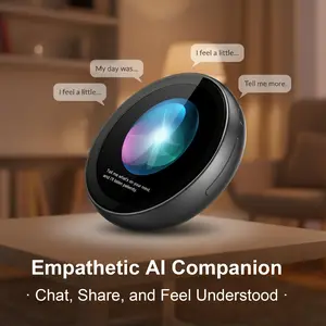 ZNP AI-Badge, Christmas gif, An AI robot designed for conversation, emotional companionship, and ease of use. Customizable character, suitable for both boys and girls. AI dialogue capabilities, suitable for games and learning.