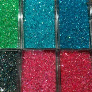 Transparent Non-Fix Rhinestones 4mm 5000pcs & 5mm 3000pcs for Nail Art, Crafting, and Tumblers in Various Colors
