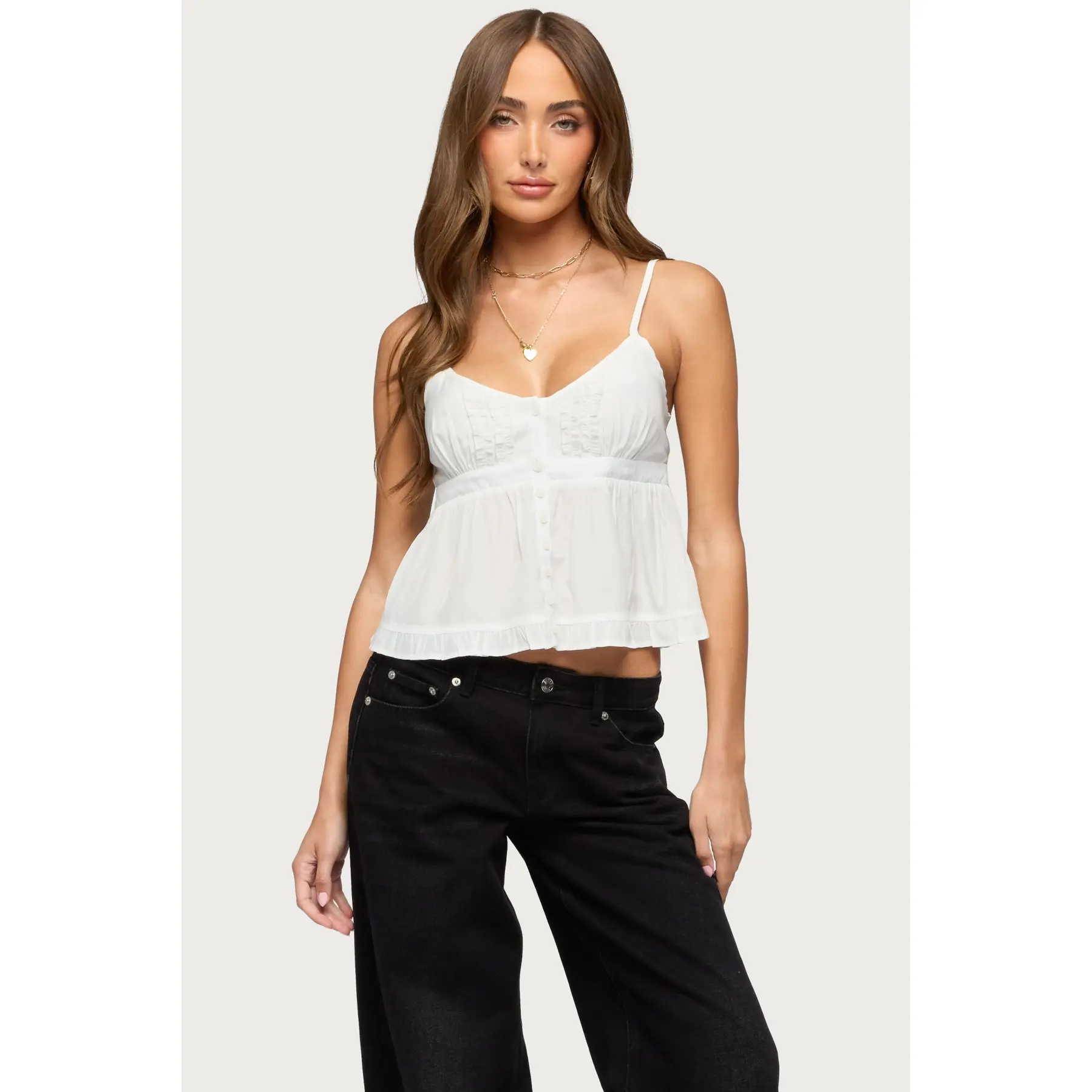 Halsey Ruffle Tank Top