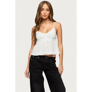 Halsey Ruffle Tank Top