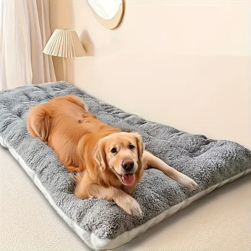 Extra Large Portable Plush Dog Bed Sofa, Puppy Bed, 8 Sections Super Soft Thick Polyester Pet Sofa, Non-Slip Base, Suitable for Cats and Dogs, Mats